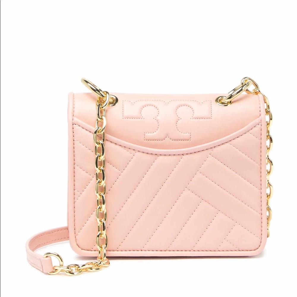 🔥🔥NWT TORY BURCH Alexa Mini Quilted Chain Shoulder Bag.